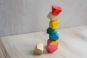 Tumi-ishi Balancing Rock Blocks- 16 pieces - Picture 1 of 3