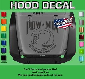 Hood Decal Fits Jeep Wrangler H-153 (POW) - Picture 1 of 3
