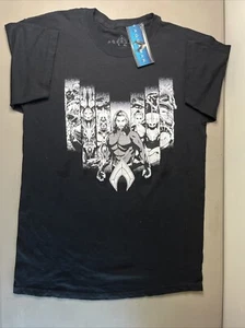 Aquaman Mens Aquaman Black Tee Shirt New M - Picture 1 of 4