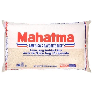 Arroz blanco Mahatma grano largo sin gluten sin transgénicos 10 libras - Imagen 1 de 3
