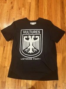 Kanye West Ye Vultures New York Listening Party Merch L Black T-Shirt 2/9/24 - Picture 1 of 3