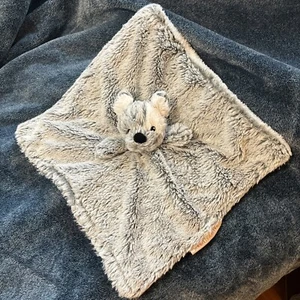 "Mantas y más allá gris perro cachorro Lovey felpa manta de seguridad 13""" - Imagen 1 de 8