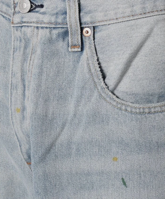 Levi's Men's Blue Fle Paint Marks Relaxed-Fit Jeans Denim Pants W36 L32