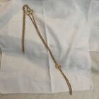 Vintage Monet Rope Chain Necklace Textured Gold Tone Metal Fashion Jewelry