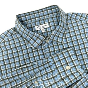 Peter Millar Sommer Komfort Performance Polyester Knopfleiste Langarm Hemd XL - Bild 1 von 11