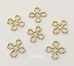 10 Stück Blumenverbinder 14K Gold Filled R21g - Bild 1 von 2