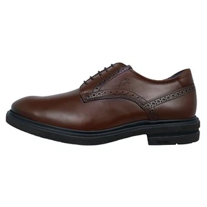 Fluchos Belgas Zapatos de Vestir Hombre Cordones Marrón Piel Ligero Modelo F0630 - Picture 1 of 6