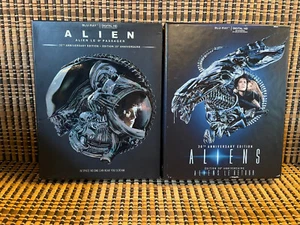 Alien/Aliens - Ltd Edition (2-Disc Blu-ray)+Slipcovers/Cards/Comic Books.Weaver - Bild 1 von 10