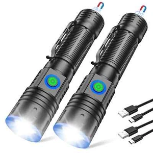 Small Flashlights 20000 High Lumens - LED Rechargeable Flashlight 1500 Meter ... - Picture 1 of 7