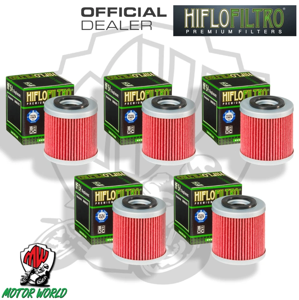 KIT 5 FILTRI OLIO HIFLO HF154 Husqvarna TE 450 2002 - 2007 - Imagen 1 de 1