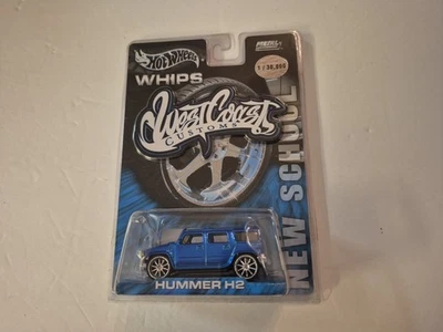 Hot Wheels Whips West Coast Customs New School Hummer H2 Edición Limitada Azul Foto 1 de 3