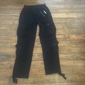 Women Casual Cargo Pants Army Camo Pants Combat Work Pants with 8 Pockets Size 2 - Picture 1 of 8