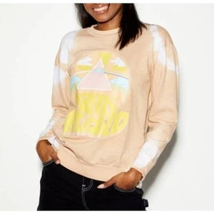 Rue 21 Pink Floyd Graphic Tie Dye Pullover Crewneck Sweatshirt Womens Large New - Picture 1 of 4