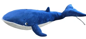 New !IKEA BLAVINGAD BLÅVINGAD Soft Toy Blue Whale 39" 505.320.39 - Picture 1 of 2