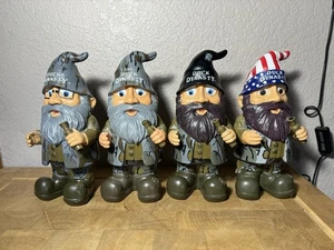 Duck Dynasty Garden Gnomes Set 10" Willie Si Phil Jase Robertson Duck Commander - Picture 1 of 5