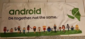 Sprint android Banner Sign- android be together. not the same canvas 20.5" x 47" - Picture 1 of 6