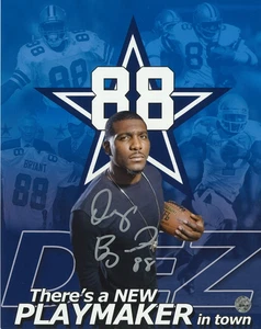 Dez Bryant Signed Dallas Cowboys 8x10 Photo (A.P.E. COA) - Picture 1 of 2