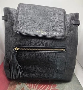 Mochila Kate Spade Chester Street Kacy Cuero Negro Cuero Vaca Guijarro 11x10 - Imagen 1 de 10