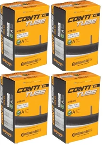 2 OR 4 PACK | Continental Standard Tube 26 | 26 x 1.75 - 2.5 | 40mm Schrader - Picture 1 of 3