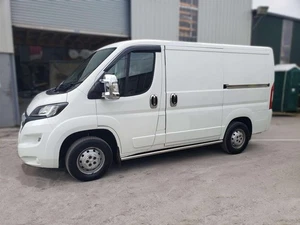 Side Bars + Down Lights For Citroen Jumper Relay SWB 2014+ Van Stainless Tube - Picture 1 of 9