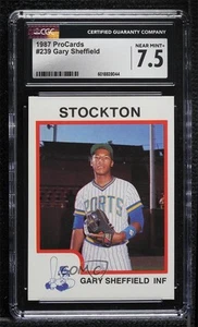 1987 ProCards Minor League Gary Sheffield #239 CGC 7.5 - Picture 1 of 3