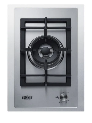 Summit GCJ1TK15 15 дюймов Вт 1 горелка газовая варочная панель - нержавеющая сталь - Изображение 1 из 4