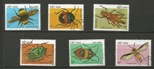 Viét Nam 1986 les insectes Y&TN°750 à 755 6 timbres oblitérés /T8442 - Picture 1 of 1