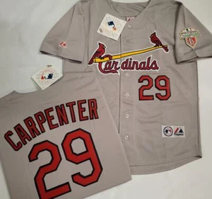1705 St Louis Cardinals CHRIS CARPENTER 2011 World Series Baseball Jersey GRAY - Picture 1 of 1