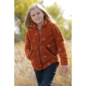 Cruel Denim Children's Orange Sherpa Jacket CWJ8590001 - Picture 1 of 2