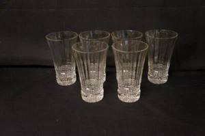 6 Cristal D’Arques Victoria Cooler, Tumbers Glasses 6 1/4" Tall - Picture 1 of 1