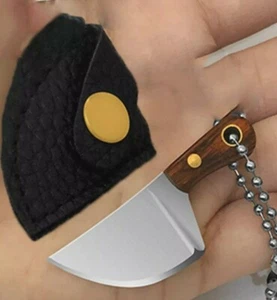 Mini Sammler Metzger Messer Schlüsselanhänger kostenlose Kugelkette Halskette und Hülle - Bild 1 von 6