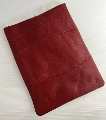 NUEVO VITERBO Funda Protectora de Cuero Rojo Genuino y Piel de Conejo para iPad Foto 1 de 4