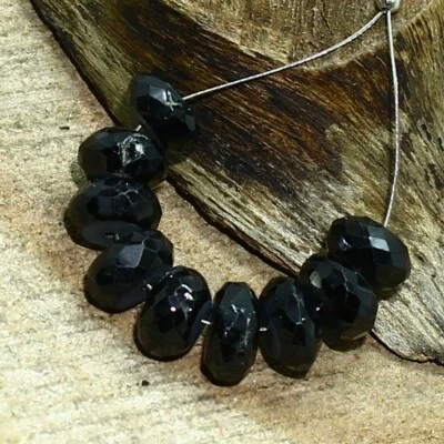 Cuentas de rondelle facetadas de espinela briolette naturales sueltas para hacer joyas Foto 1 de 3