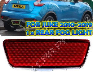 FOR NISSAN JUKE 2010-2019 REAR BUMPER LOWER FOG LIGHT LAMP RED LENS + BULBHOLDER - Picture 1 of 6
