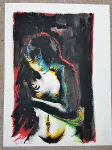 SEHNSUCHT - HORST CLAUSEN . Weibicher AKT . Aquarell Handsigniert . 1984 - Picture 1 of 1