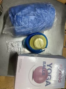 Sport Yoga Bälle Balance Pilates Fitnessball mit Pumpe Anti-Burst (blau) - Bild 1 von 1