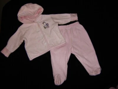 C&A Baby 2-er Set Strampelhose Hose Jacke Gr 68 Nicki Kombi - Bild 1 von 4