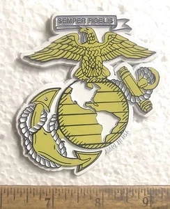 US Marine Corps – Eagle, Globe & Anchor – Semper Fidelis Magnet - Picture 1 of 4