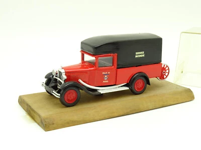 Solido MVI Micarola 1/43 - Citroen C4F Bâché Surélevé Pompiers Paris - Photo 1/3