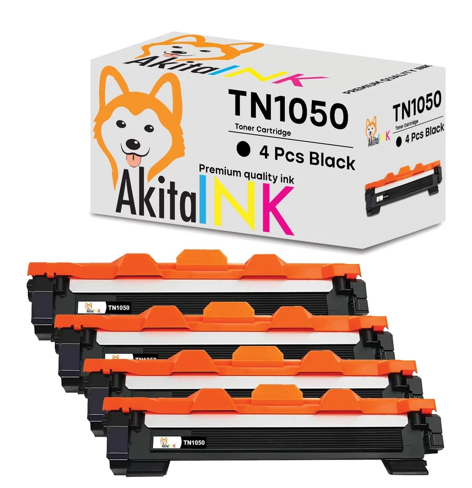 AKITAINK KIT 4 TONER PER BROTHER TN1050 HL1110 MFC1810 MFC1910 DCP1510 1512 DCP1515-1610