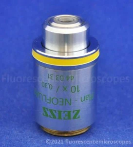Zeiss Plan-Neofluar 10x /0,30. ∞/0,17. Objetivo microscopio de contraste de fase Ph1 - Imagen 1 de 1