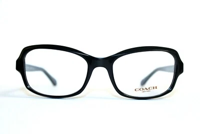NUEVAS GAFAS COACH HC6097 5002 NEGRAS AUTÉNTICAS PARA MUJER RX 52-18-135 MM Foto 1 de 4