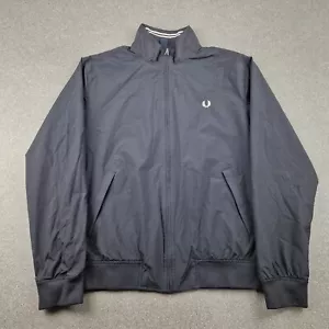 Fred Perry Jacke Herren Medium Schwarz Brentham Bomber Mod Freizeit Terrassen Roller - Bild 1 von 12