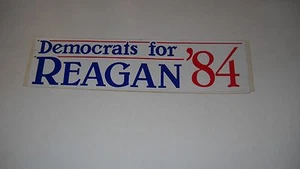 Demokraten für Reagan '84 Autoaufkleber - Bild 1 von 1