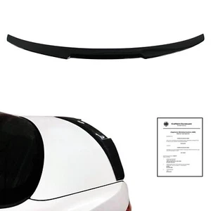 Per BMW 3er E92 Coupe 2006-2013 Spoiler Posteriore Spoilerino Nero Lucido Con - Picture 1 of 3