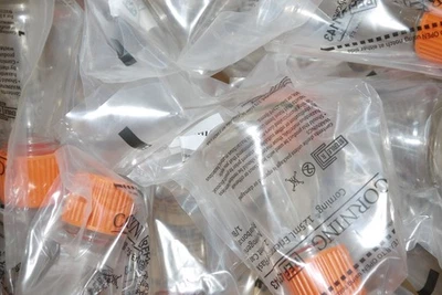 12 Corning 431143 Polycarbonate Erlenmeyer Flask w/ Vented Cap 125mL Sterile New - Image 1 of 3