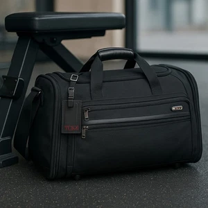 Tumi Black Ballistic Nylon Carry-On Duffle Bag Travel Luggage Alpha 22150D4 - Picture 1 of 18