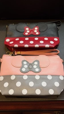 2Шт косметики сумка мультфильм розовый и красный сумки белый горошек туалетных принадлежностей устроитель новый с Ярлыками - Изображение 1 из 4