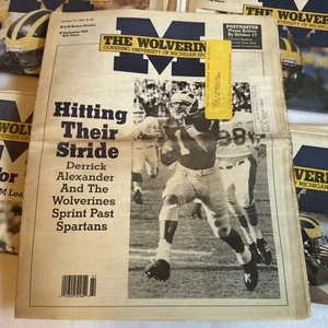 Vintage The Wolverine Zeitung U Of M Derek Alexander Matt Dyson Oktober 1992 - Bild 1 von 5