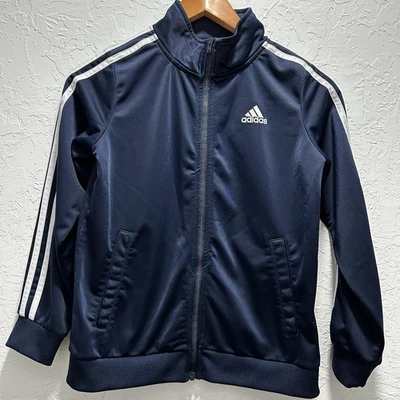 CHAQUETA AZUL ADIDAS CREMALLERA COMPLETA TALLA NIÑA 10/12 PRE AMADA  Foto 1 de 4